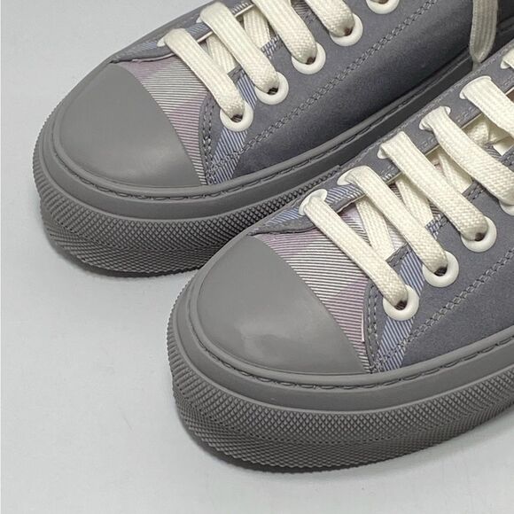 Burberry Check Canvas Low-Top Sneakers size 39.5 - Picture 3 of 12